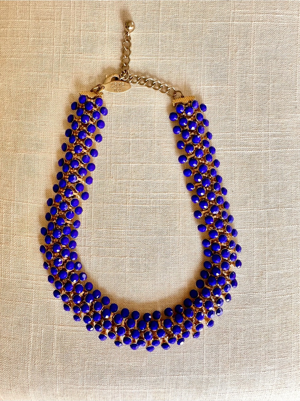Cara NY Bold Cobalt Blue Cluster Necklace